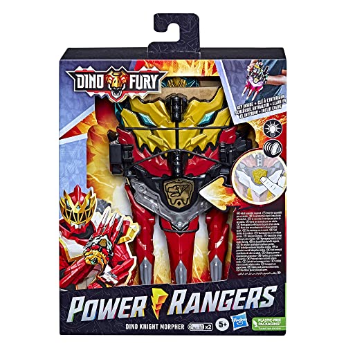 Power Rangers Dino Knight Morpher Toy with Lights & Sounds and Red Ranger Key – 5+ Years