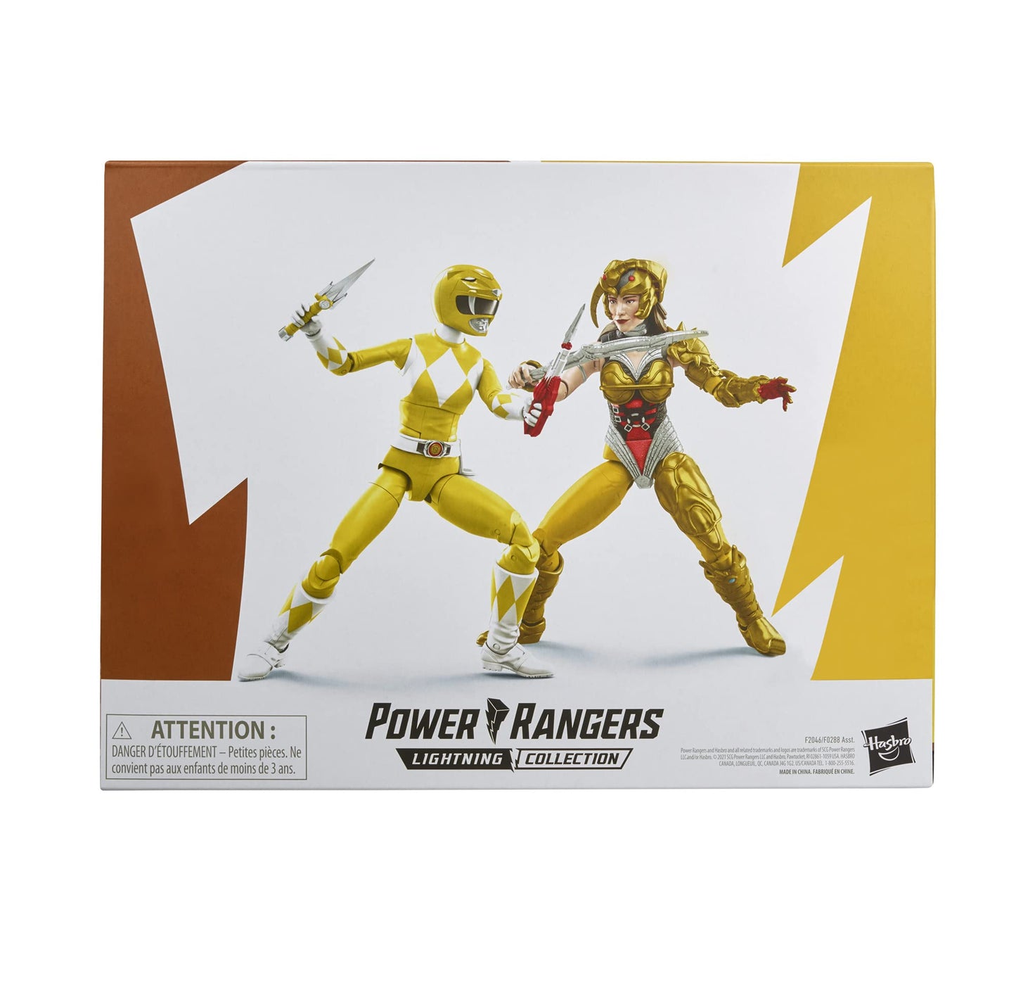 Power Rangers Lightning Collection: Mighty Morphin Yellow Ranger Aisha vs Scorpina 2-Pack – 6-Inch Premium Figures