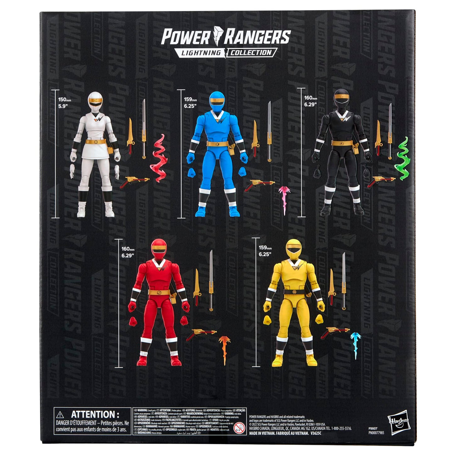 Power Rangers Lightning Collection Alien Rangers of Aquitar 6-Inch Figures (5-Pack) – Amazon Exclusive