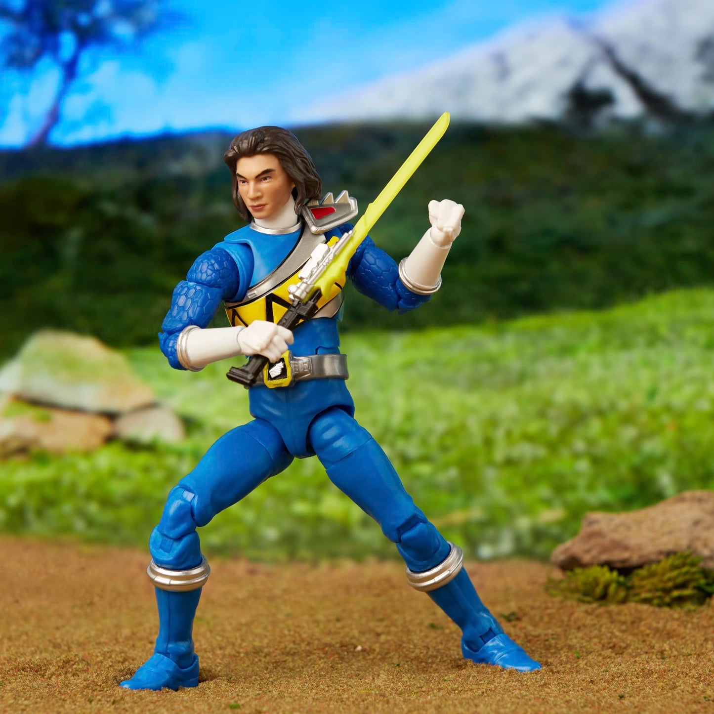 Power Rangers Lightning Collection Dino Charge Blue Ranger 6-Inch Action Figure | Premium Poseable Toy Collectible