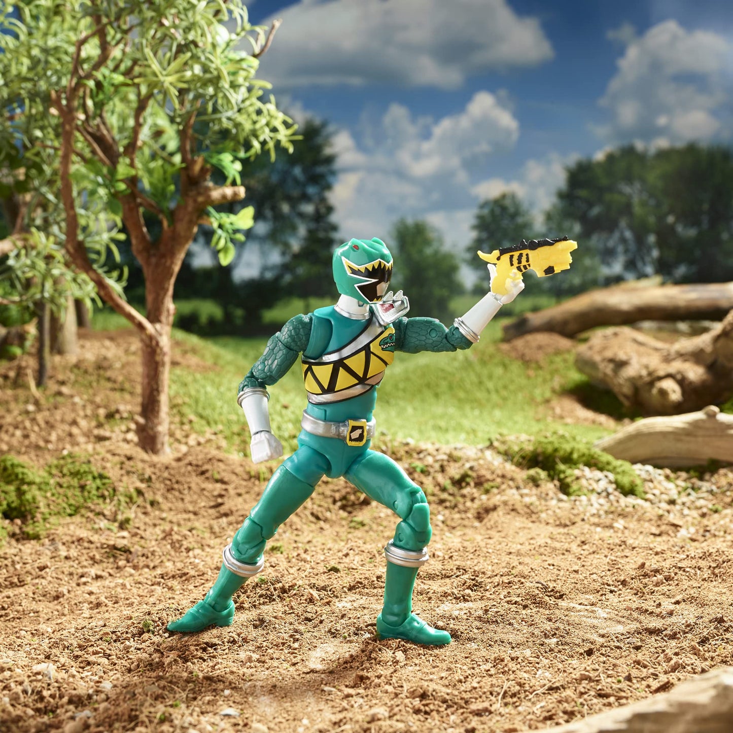 Power Rangers Lightning Collection Dino Charge Green Ranger – 6-Inch Premium Collectible Figure with Accessories