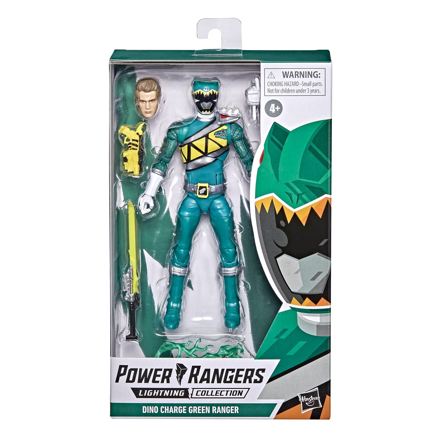 Power Rangers Lightning Collection Dino Charge Green Ranger – 6-Inch Premium Collectible Figure with Accessories