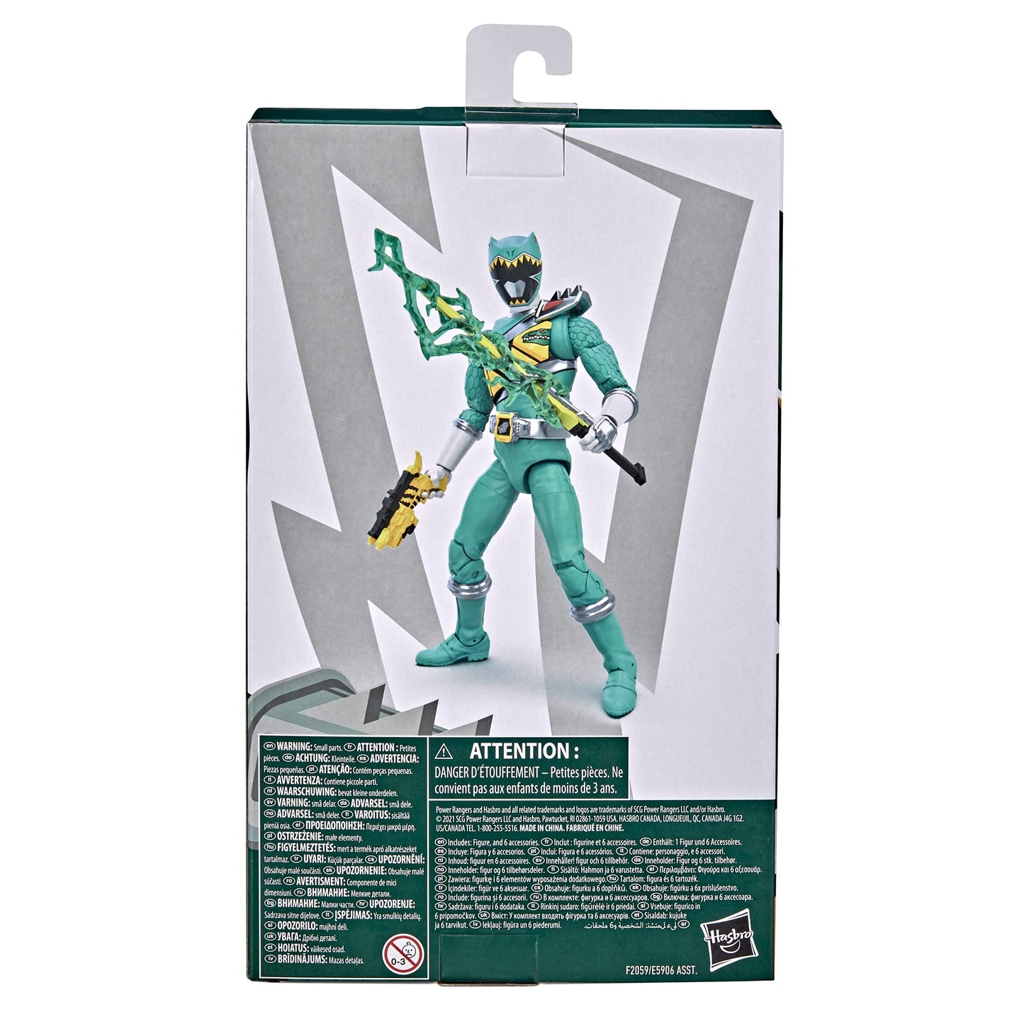 Power Rangers Lightning Collection Dino Charge Green Ranger – 6-Inch Premium Collectible Figure with Accessories