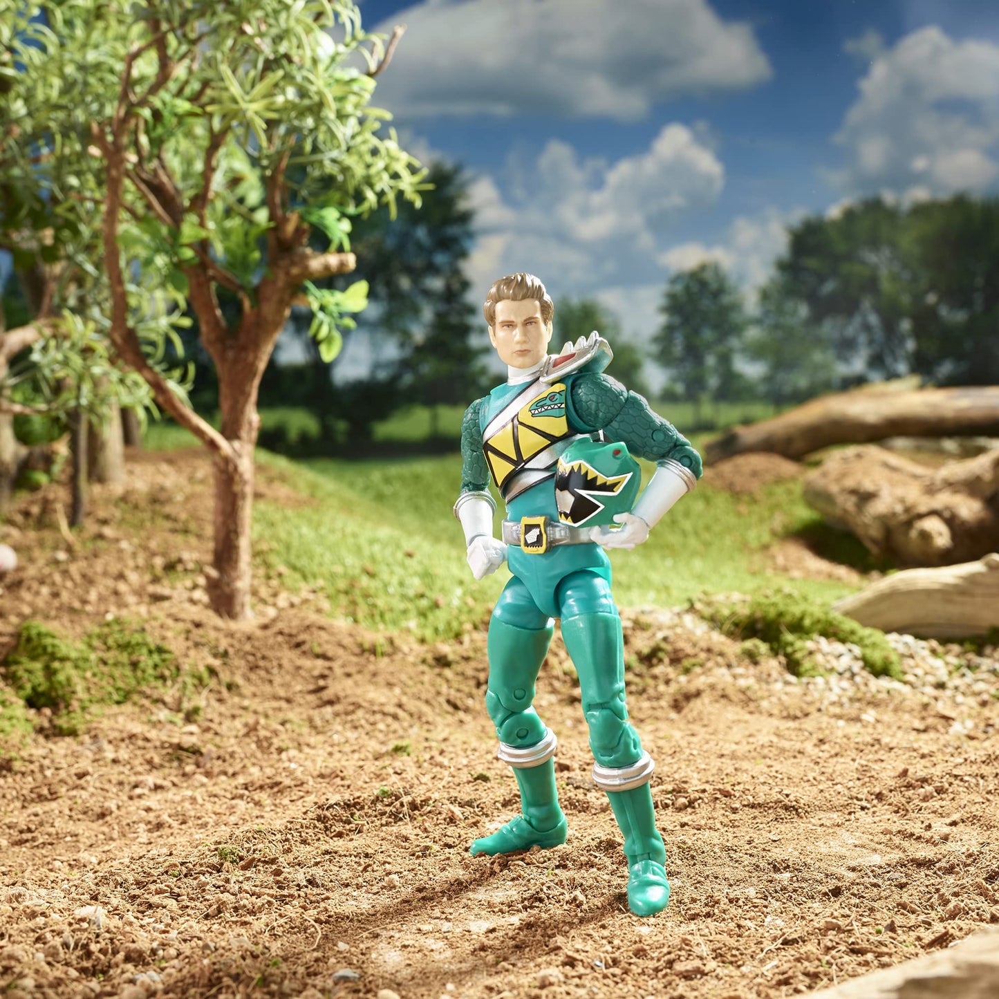 Power Rangers Lightning Collection Dino Charge Green Ranger – 6-Inch Premium Collectible Figure with Accessories