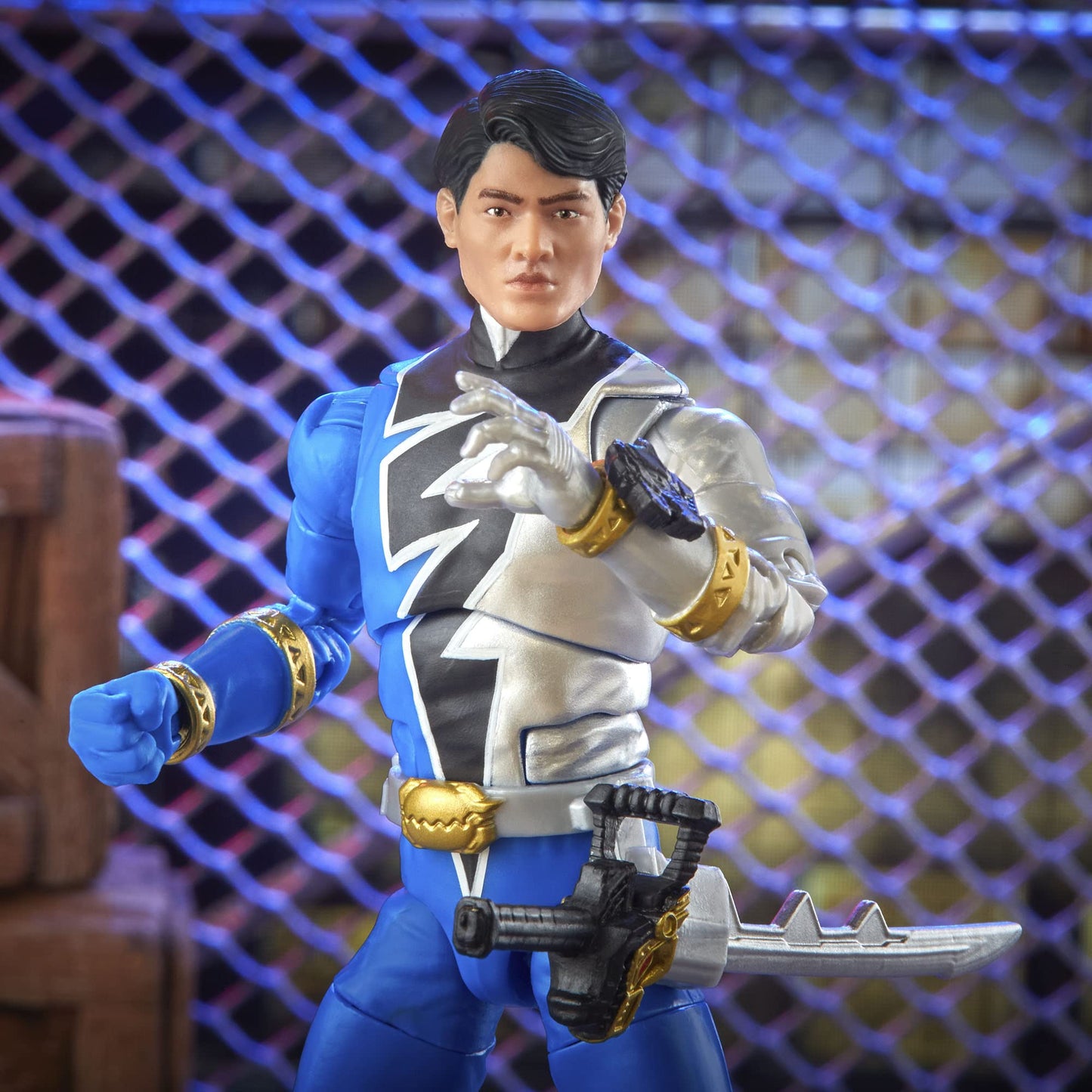 Power Rangers Lightning Collection Dino Fury Blue Ranger 6-Inch Premium Collectible Figure with Accessories