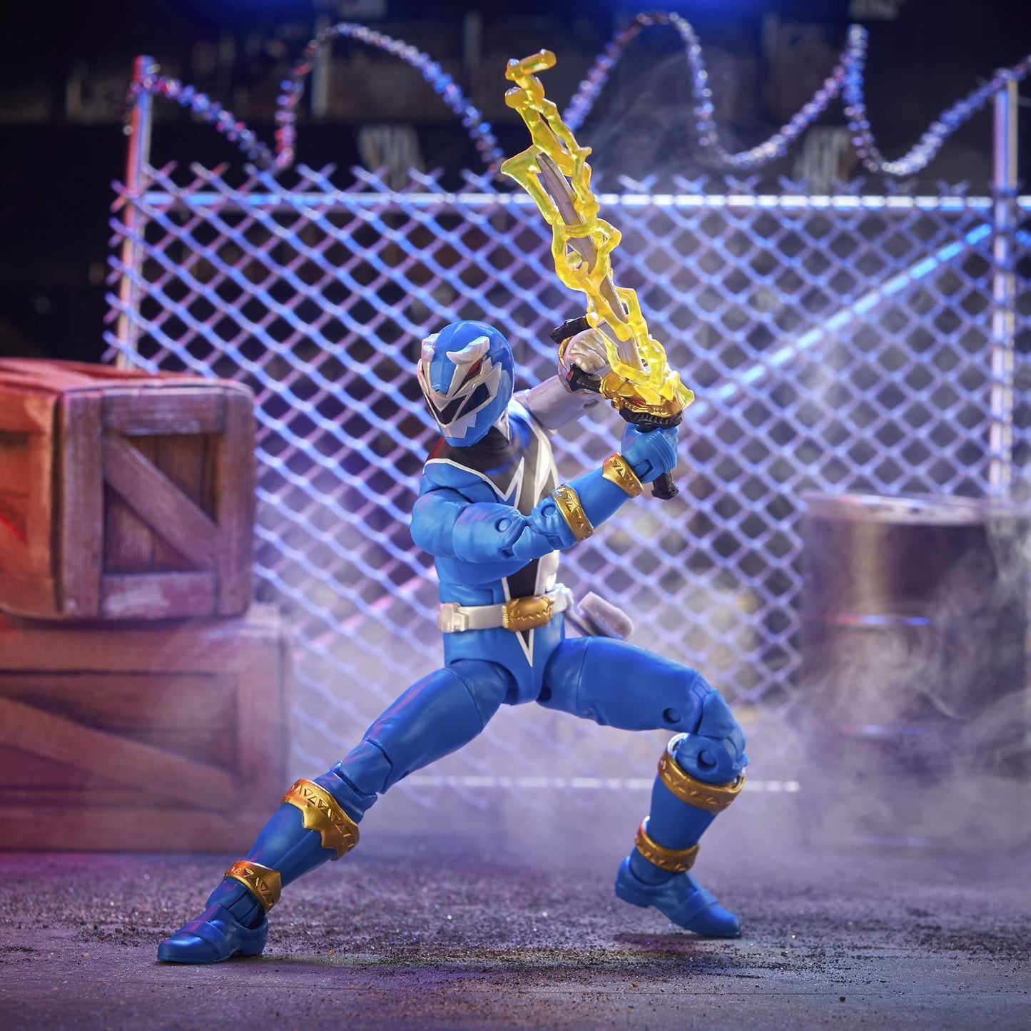 Power Rangers Lightning Collection Dino Fury Blue Ranger 6-Inch Premium Collectible Figure with Accessories