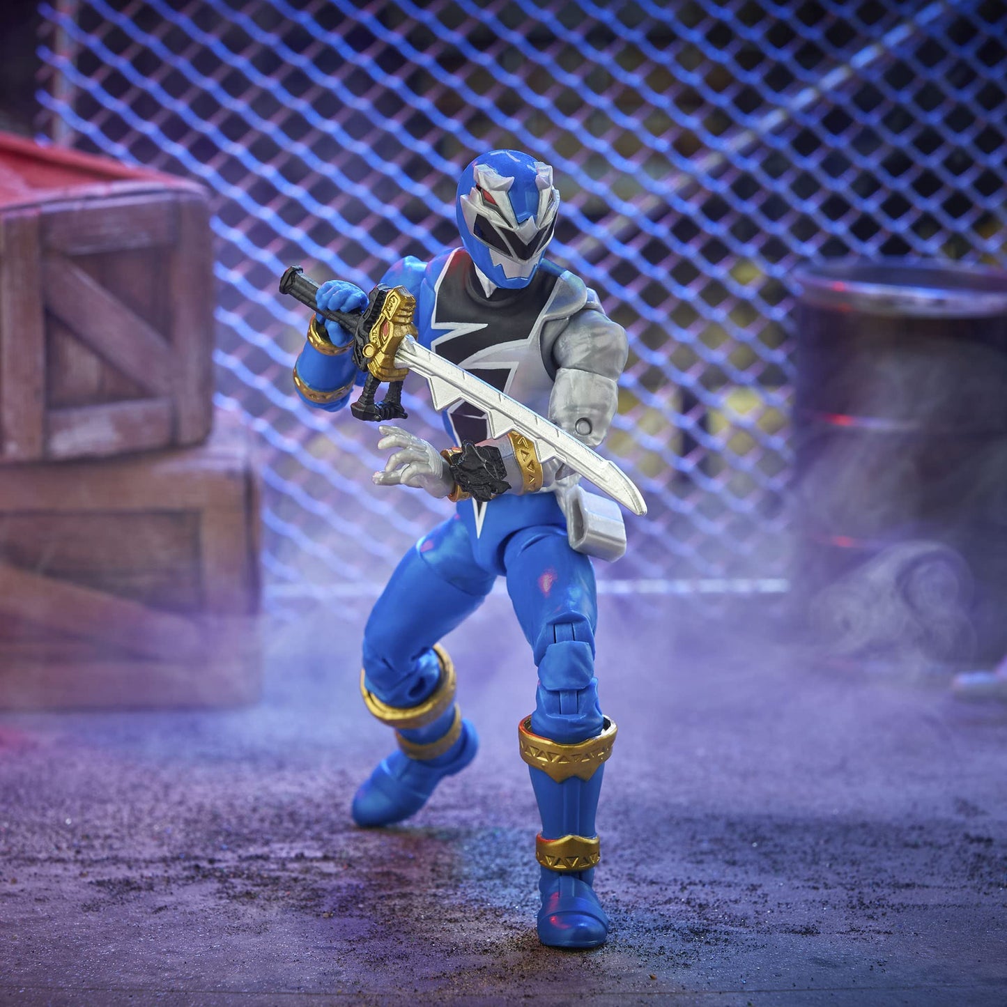 Power Rangers Lightning Collection Dino Fury Blue Ranger 6-Inch Premium Collectible Figure with Accessories