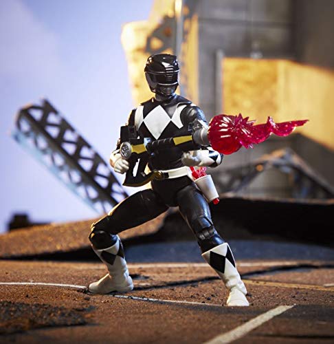 Power Rangers Lightning Collection Mighty Morphin Black Ranger – 6-Inch Premium Collectible Figure with Accessories
