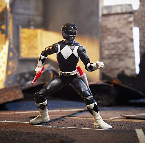 Power Rangers Lightning Collection Mighty Morphin Black Ranger – 6-Inch Premium Collectible Figure with Accessories