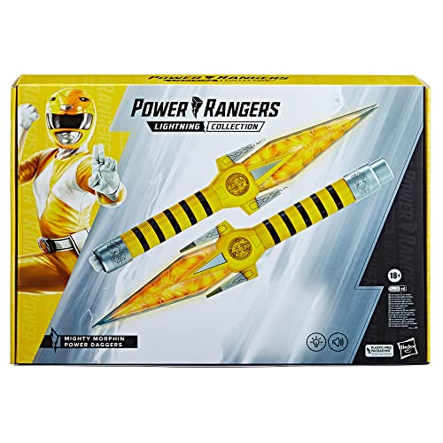 Power Rangers Lightning Collection Mighty Morphin Daggers – Premium Roleplay Swords with Lights & Sounds