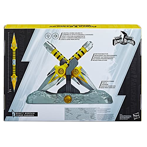 Power Rangers Lightning Collection Mighty Morphin Daggers – Premium Roleplay Swords with Lights & Sounds