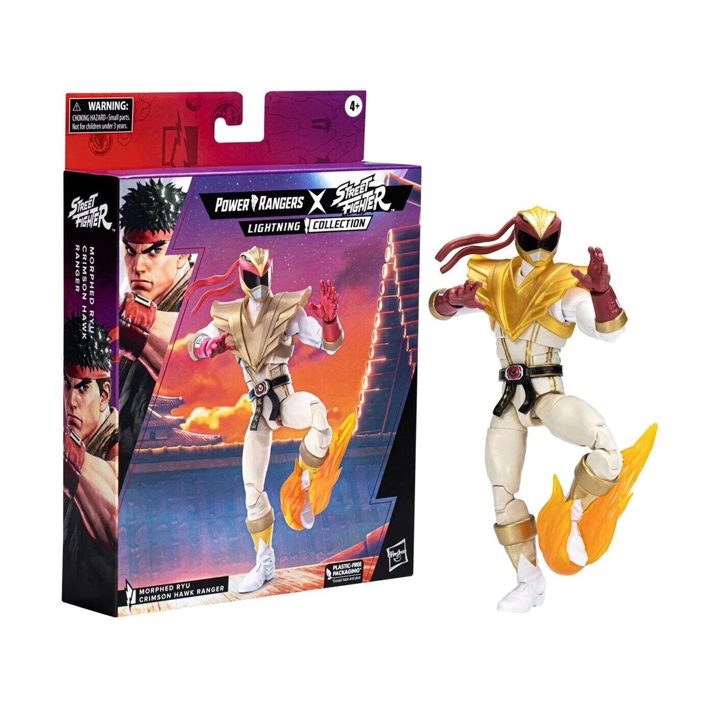 Power Rangers x Street Fighter Morphed Ryu Crimson Hawk Ranger — Lightning Collection 6-Inch Figure