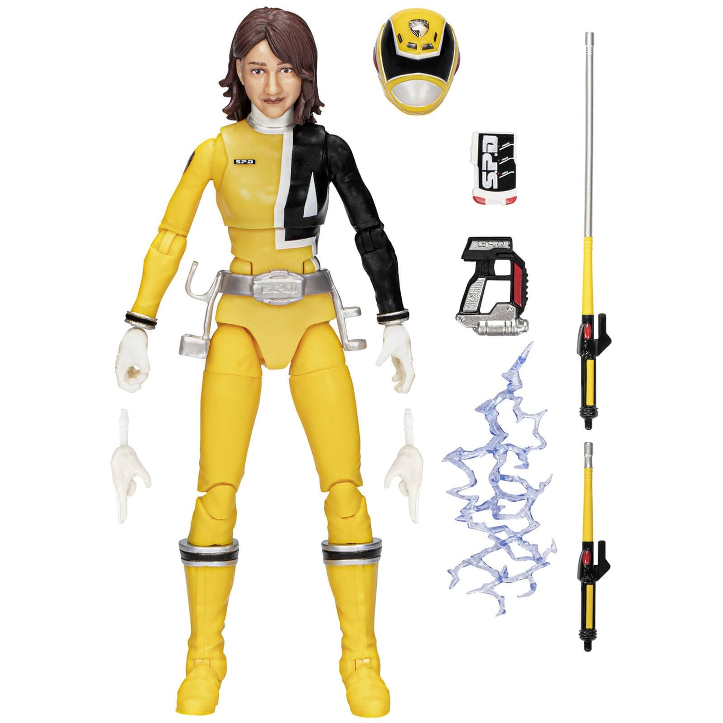 Power Rangers Lightning Collection S.P.D. Yellow Ranger 6-Inch Premium Collectible Action Figure + Accessories