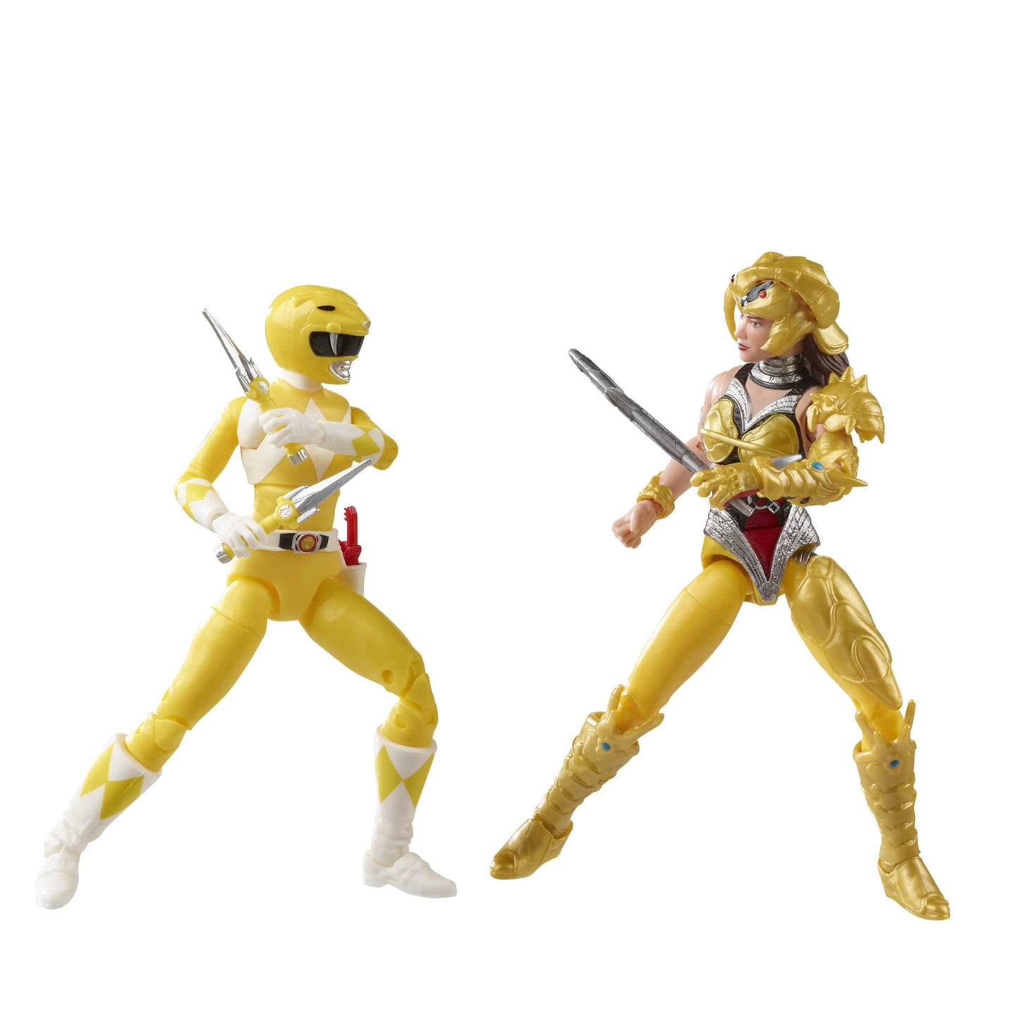 Power Rangers Lightning Collection: Mighty Morphin Yellow Ranger Aisha vs Scorpina 2-Pack – 6-Inch Premium Figures