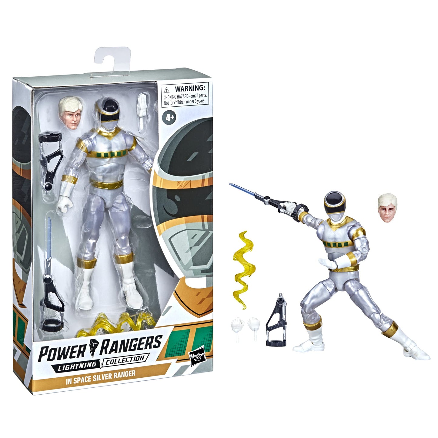 Power Rangers Lightning Collection Space Silver Ranger 6-Inch Premium Collectible Figure – F2279