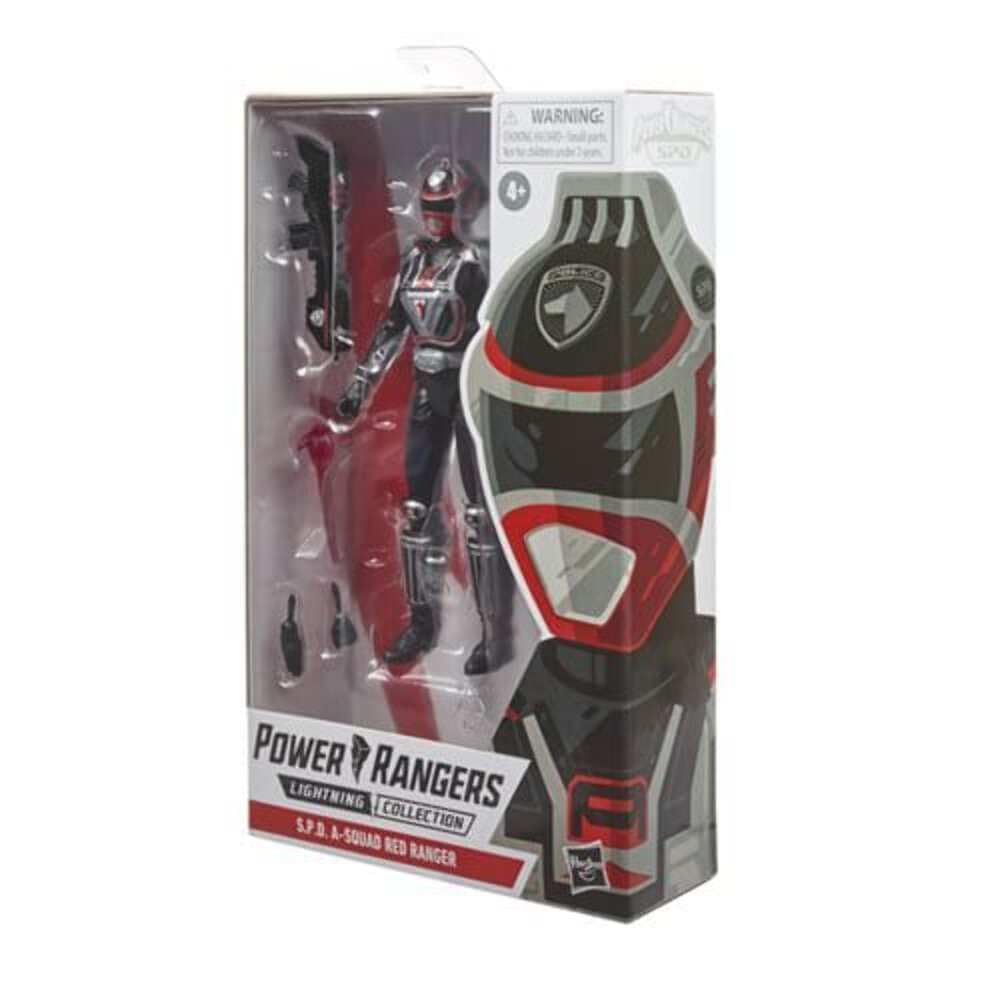 Power Rangers Lightning Collection S.P.D. A-Squad Red Ranger Figure – Premium 6-Inch Collectible with Accessories