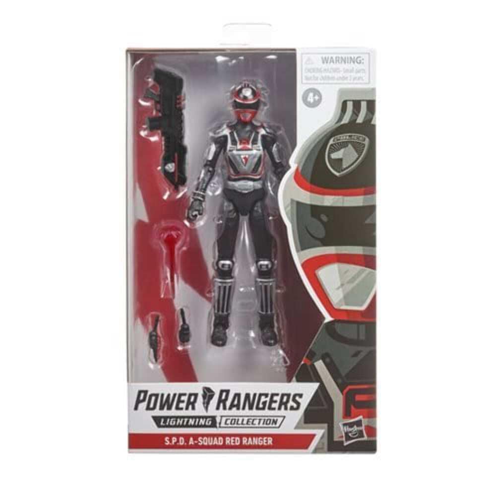 Power Rangers Lightning Collection S.P.D. A-Squad Red Ranger Figure – Premium 6-Inch Collectible with Accessories