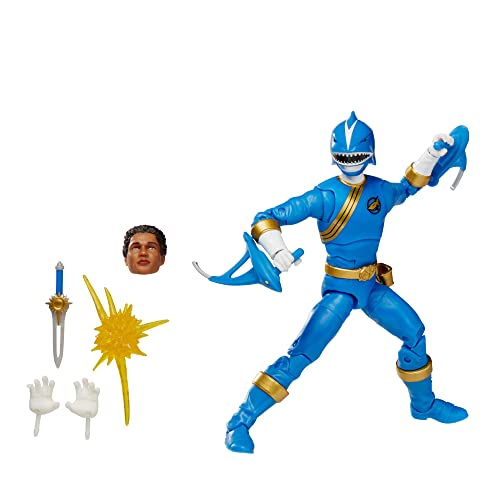 Power Rangers Lightning Collection Wild Force Blue Ranger 6-Inch Premium Collectible Figure with Accessories