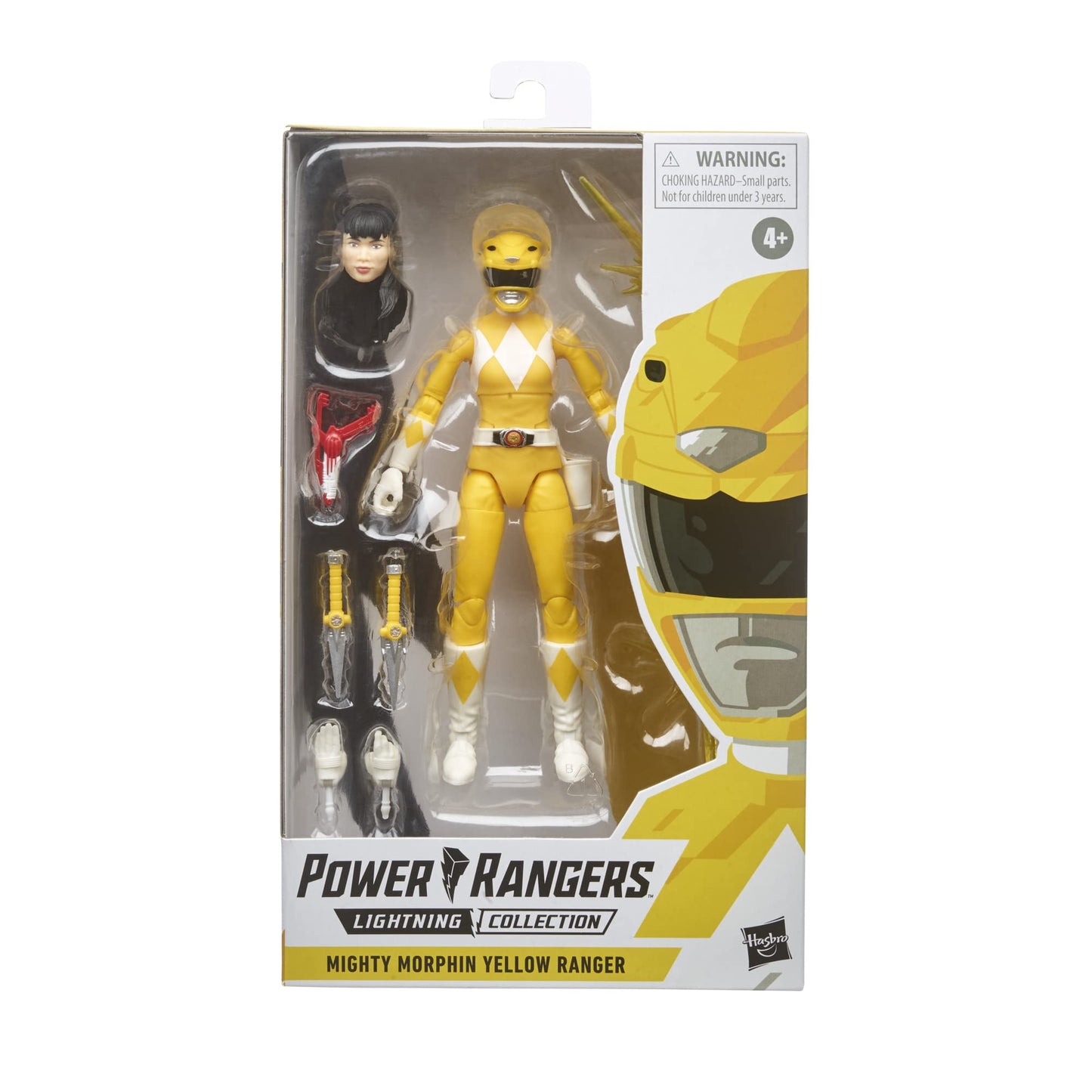 Power Rangers Lightning Collection Mighty Morphin Yellow Ranger Figure – 6-Inch Collectible with Accessories