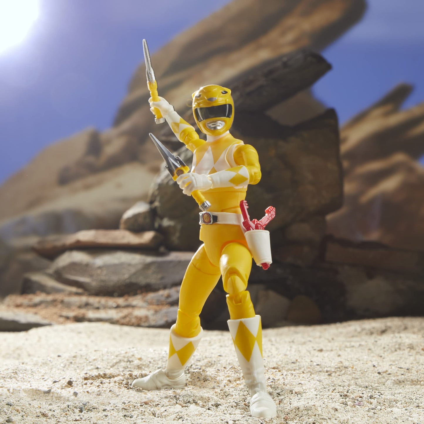 Power Rangers Lightning Collection Mighty Morphin Yellow Ranger Figure – 6-Inch Collectible with Accessories