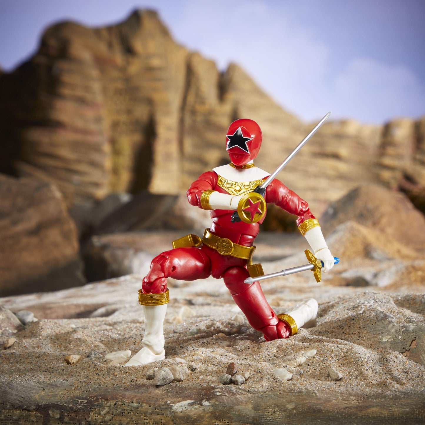 Power Rangers Lightning Collection Zeo Red Ranger 6-Inch Premium Collectible Action Figure with Accessories