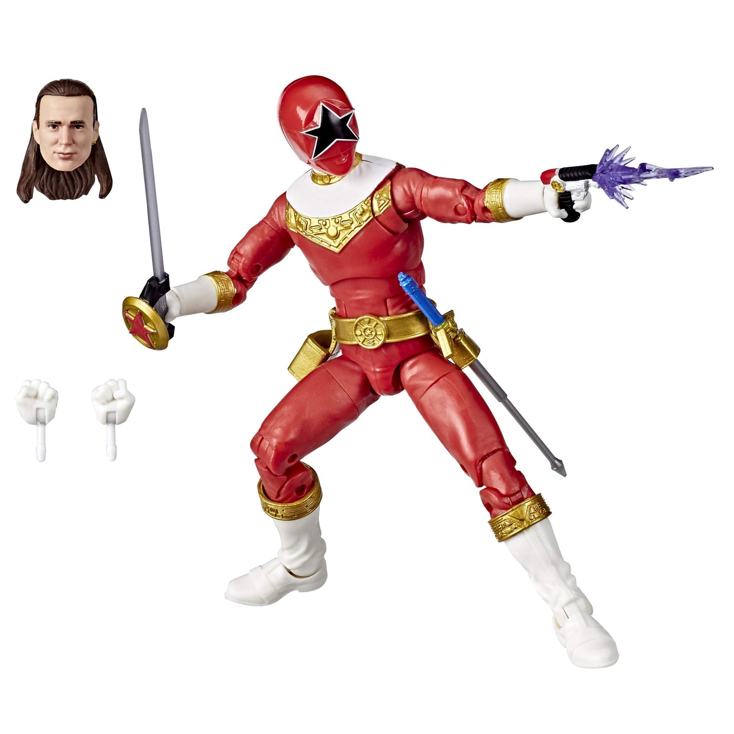 Power Rangers Lightning Collection Zeo Red Ranger 6-Inch Premium Collectible Action Figure with Accessories