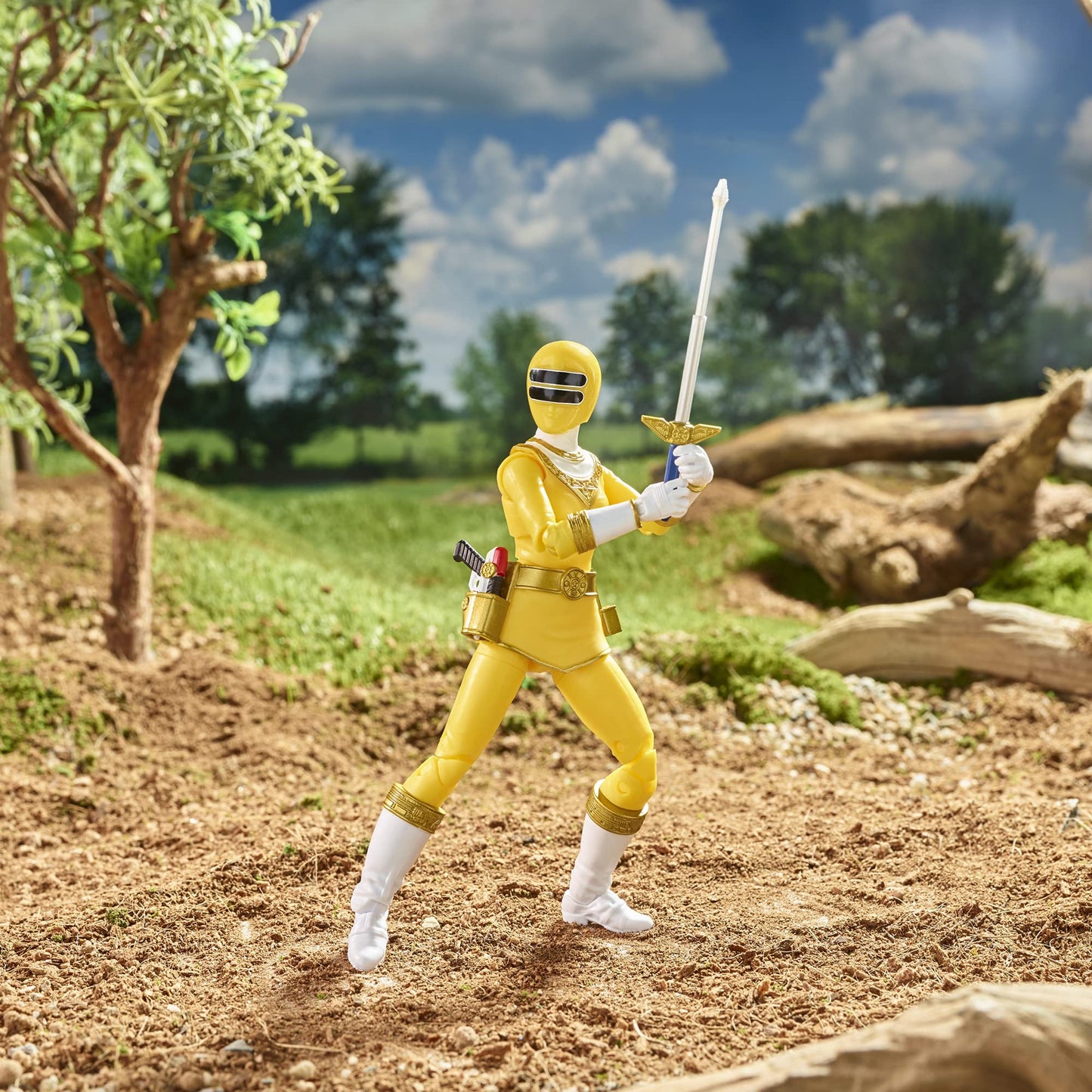 Power Rangers Lightning Collection Zeo Yellow Ranger – 6-Inch Premium Collectible Figure with Accessories