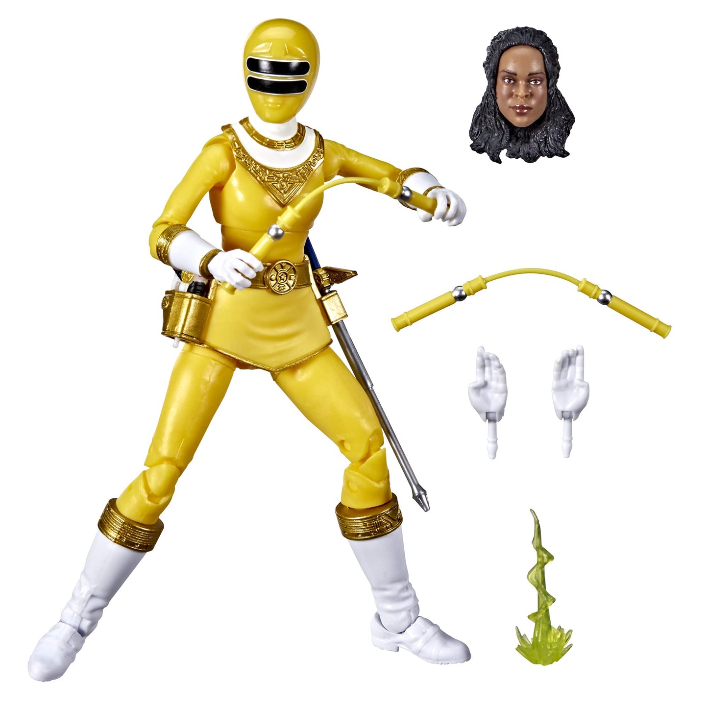 Power Rangers Lightning Collection Zeo Yellow Ranger – 6-Inch Premium Collectible Figure with Accessories