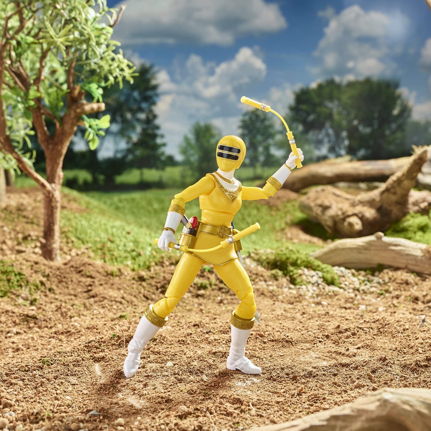 Power Rangers Lightning Collection Zeo Yellow Ranger – 6-Inch Premium Collectible Figure with Accessories