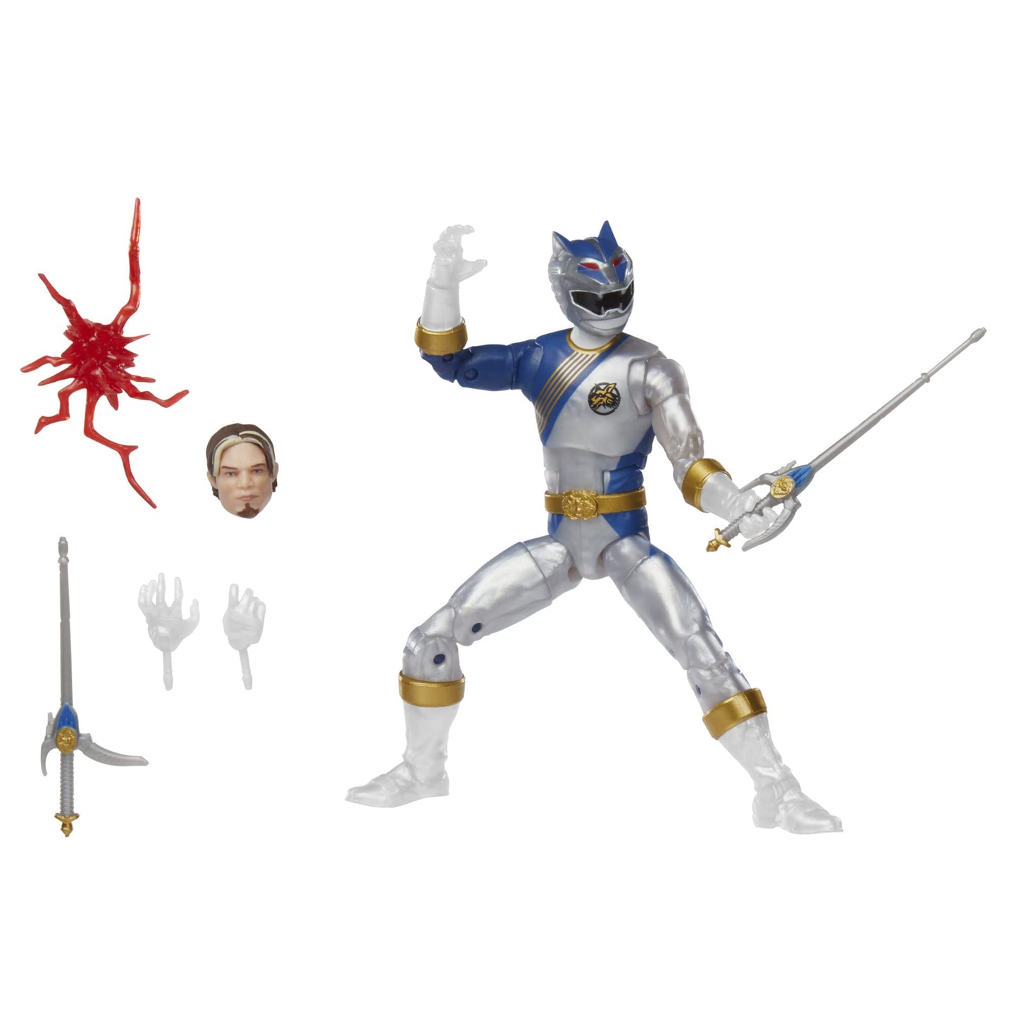 Power Rangers Lightning Collection Wild Force Lunar Wolf Ranger 6-Inch Premium Collectible Action Figure