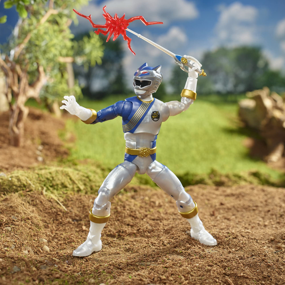 Power Rangers Lightning Collection Wild Force Lunar Wolf Ranger 6-Inch Premium Collectible Action Figure