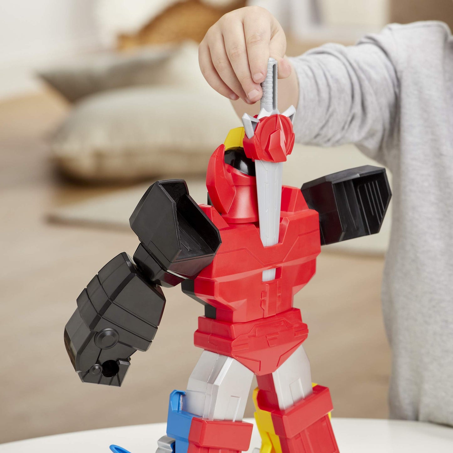 Power Rangers Mega Mighties Megazord – 12-Inch Action Figure for Kids 3+ | Playskool Heroes