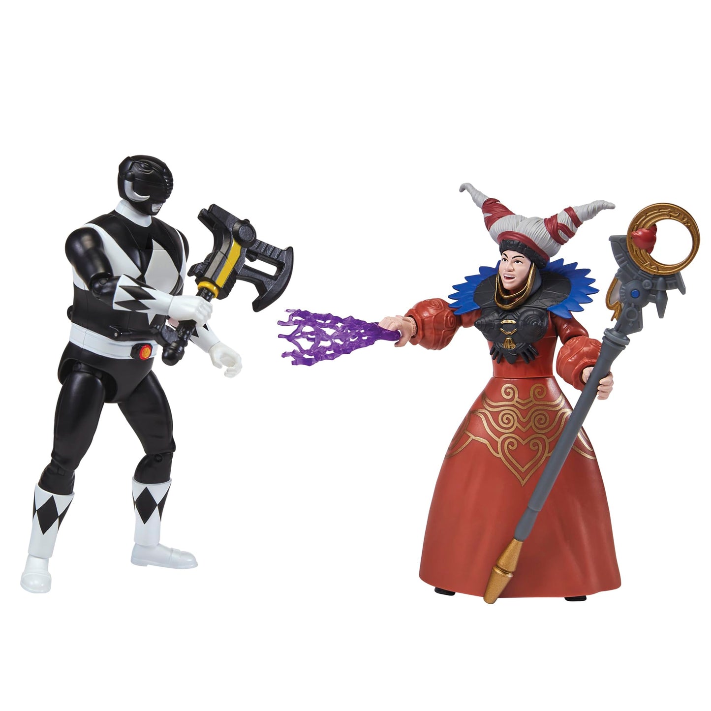Power Rangers Mighty Morphin Re-Ignition: Auto-Morphin Black Ranger vs Rita Repulsa 2-Pack | Playmates Toys