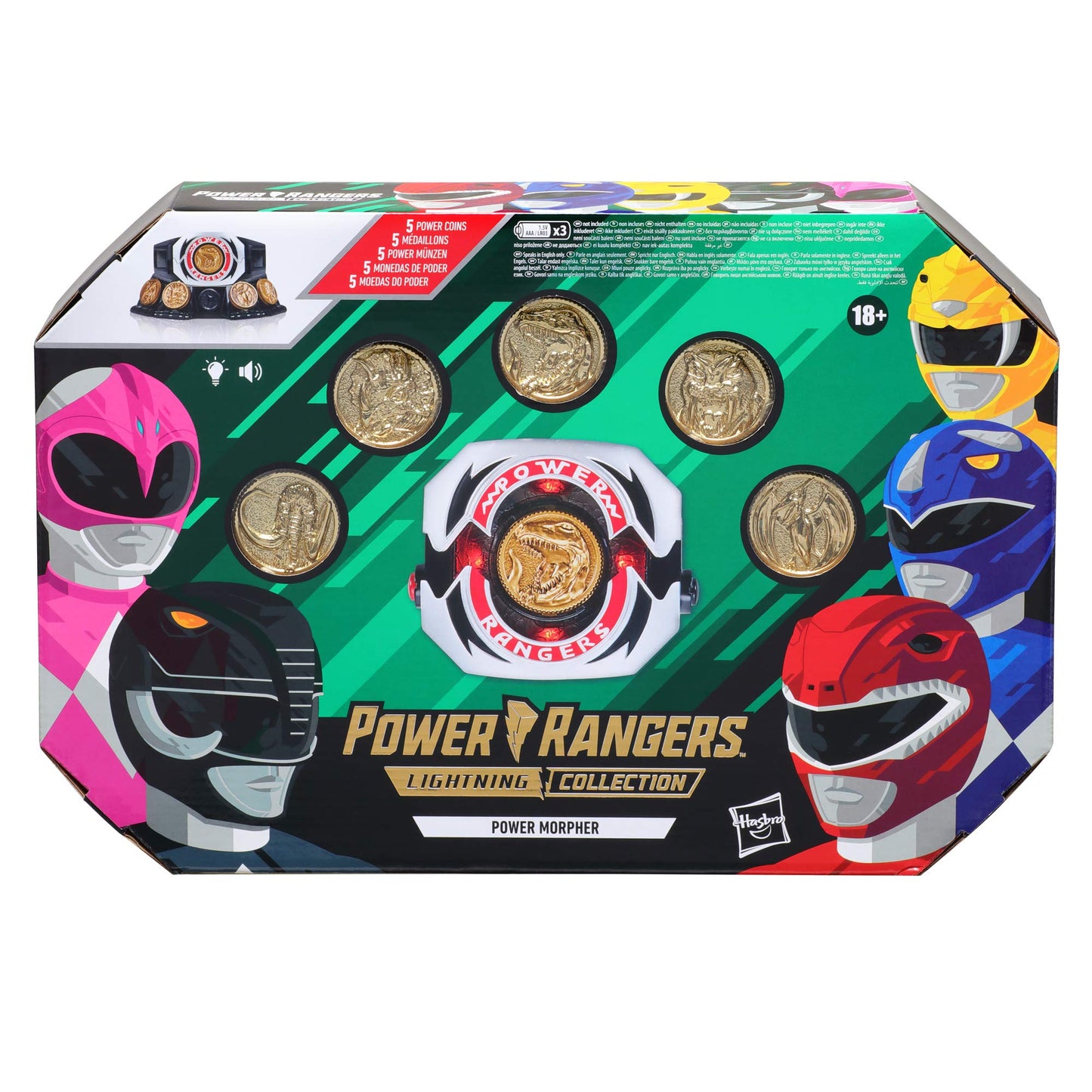 Power Rangers Lightning Collection Mighty Morphin MMPR Morpher – Premium Collectible & Diecast Coin Set