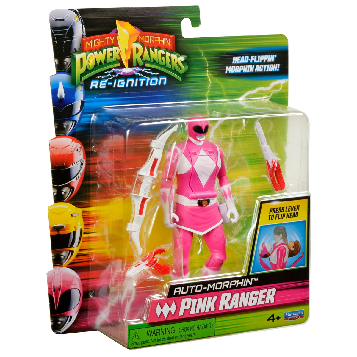 Power Rangers Mighty Morphin Re-Ignition Pink Ranger Action Figure | Auto-Morphin by Playmates Toys