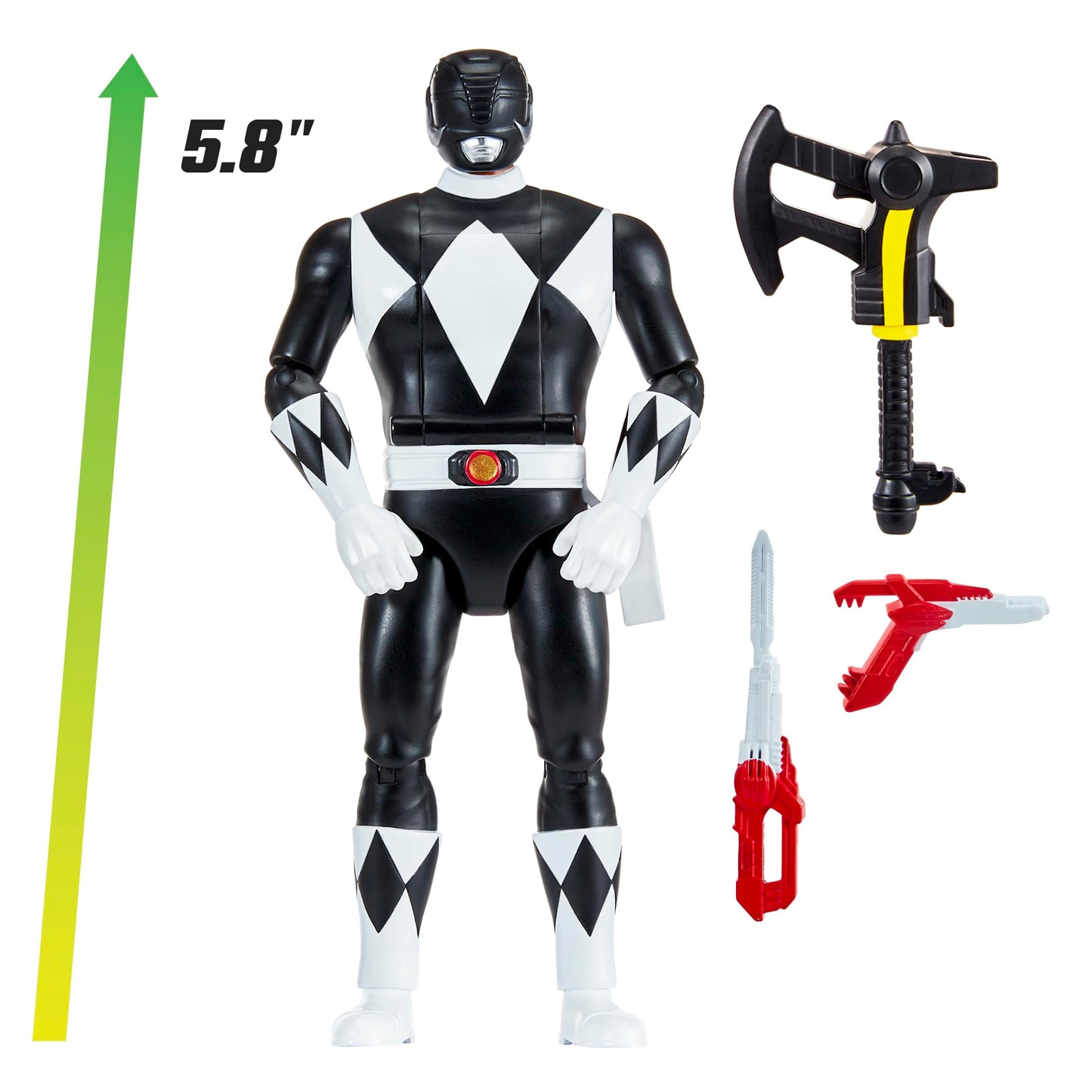 Power Rangers Mighty Morphin Re-Ignition Auto-Morphin Black Ranger Action Figure by Playmates Toys