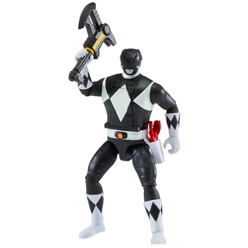 Power Rangers Mighty Morphin Re-Ignition Auto-Morphin Black Ranger Action Figure by Playmates Toys