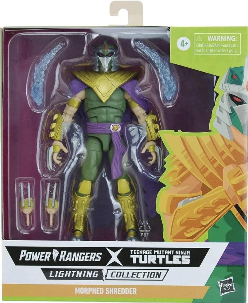 MMPR TMNT Power Rangers Lightning: Green Ranger Shredder Deluxe Action Figure – 6-Inch