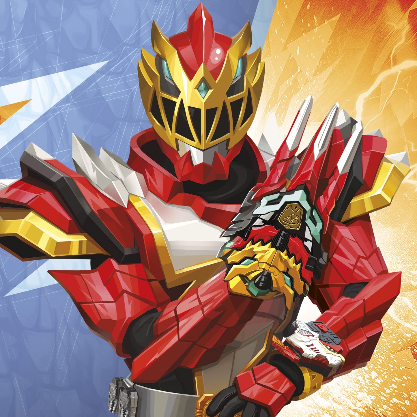 Power Rangers Dino Knight Morpher Toy with Lights & Sounds and Red Ranger Key – 5+ Years
