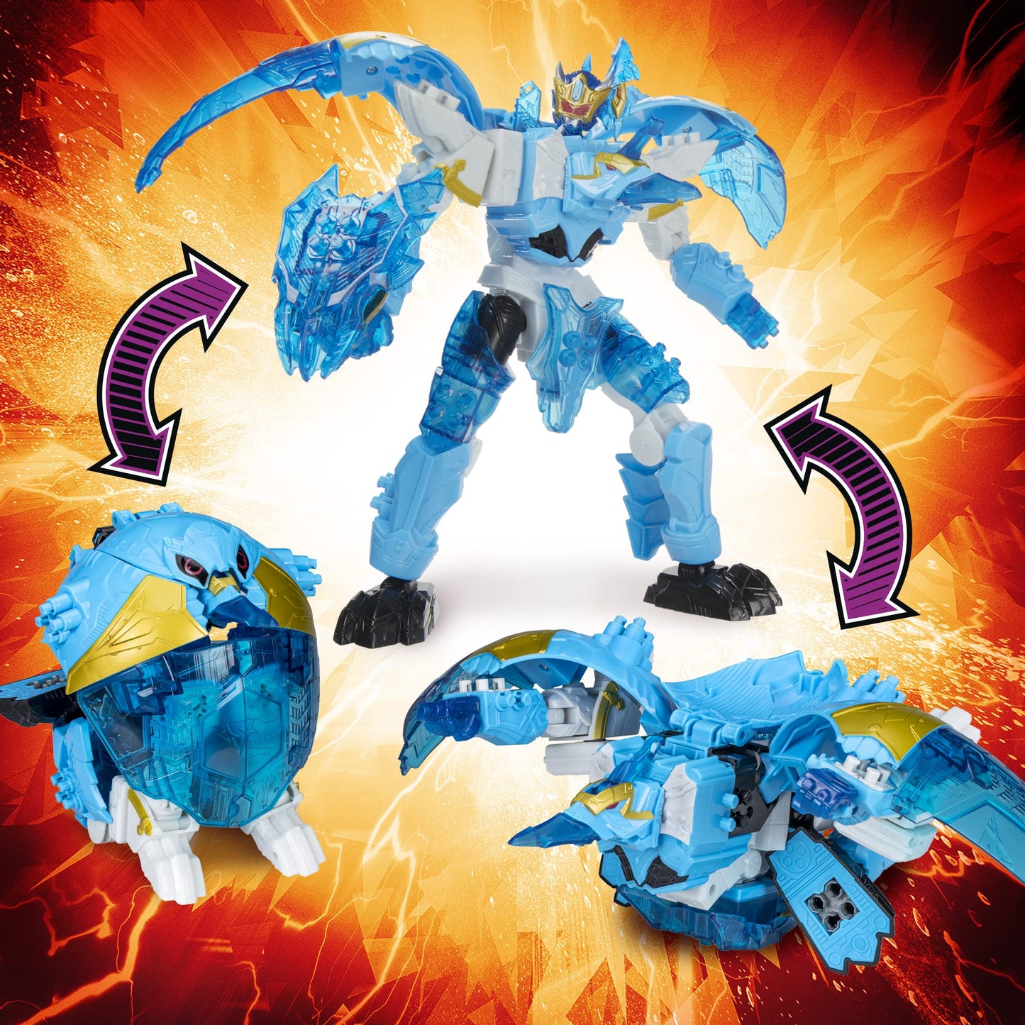 Power Rangers Dino Fury Zord Link Ptera Freeze Zord Action Figure | Build Ultrazord Play