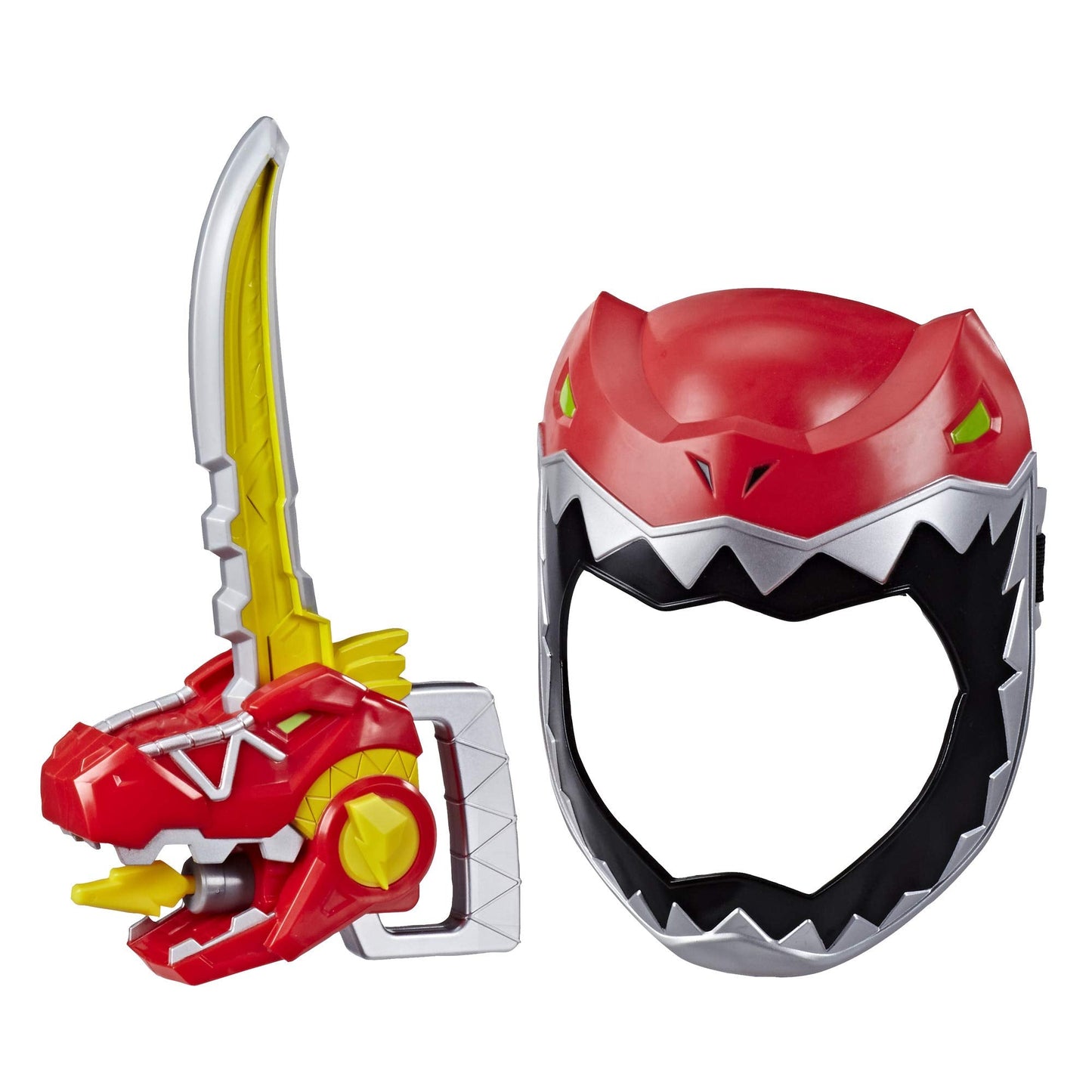 Power Rangers Playskool Heroes Zord Saber Mask & Red Ranger Sword Accessory — Dino Charge Inspired, 3+ (Amazon Exclusive)