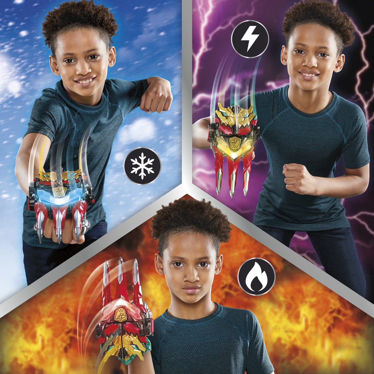 Power Rangers Dino Knight Morpher Toy with Lights & Sounds and Red Ranger Key – 5+ Years