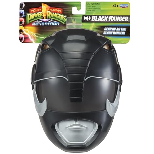 Power Rangers Mighty Morphin Black Ranger Mask – Re-Ignition by Playmates Toys