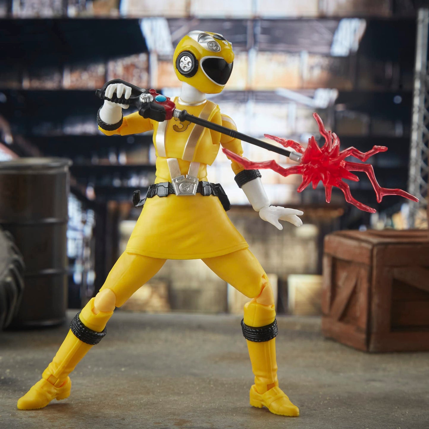 Power Rangers Lightning Collection RPM Yellow Ranger 6-Inch Figure – Premium Collectible with Accessories