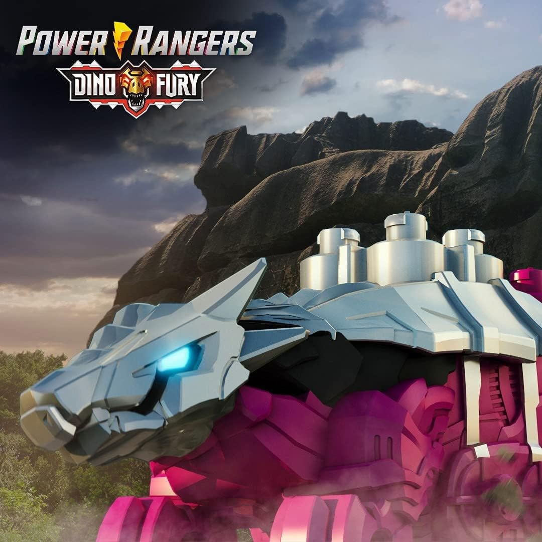 Power Rangers Dino Fury Pink Ankylo Hammer Zord & Green Tiger Claw Zord – Zord Link Build System