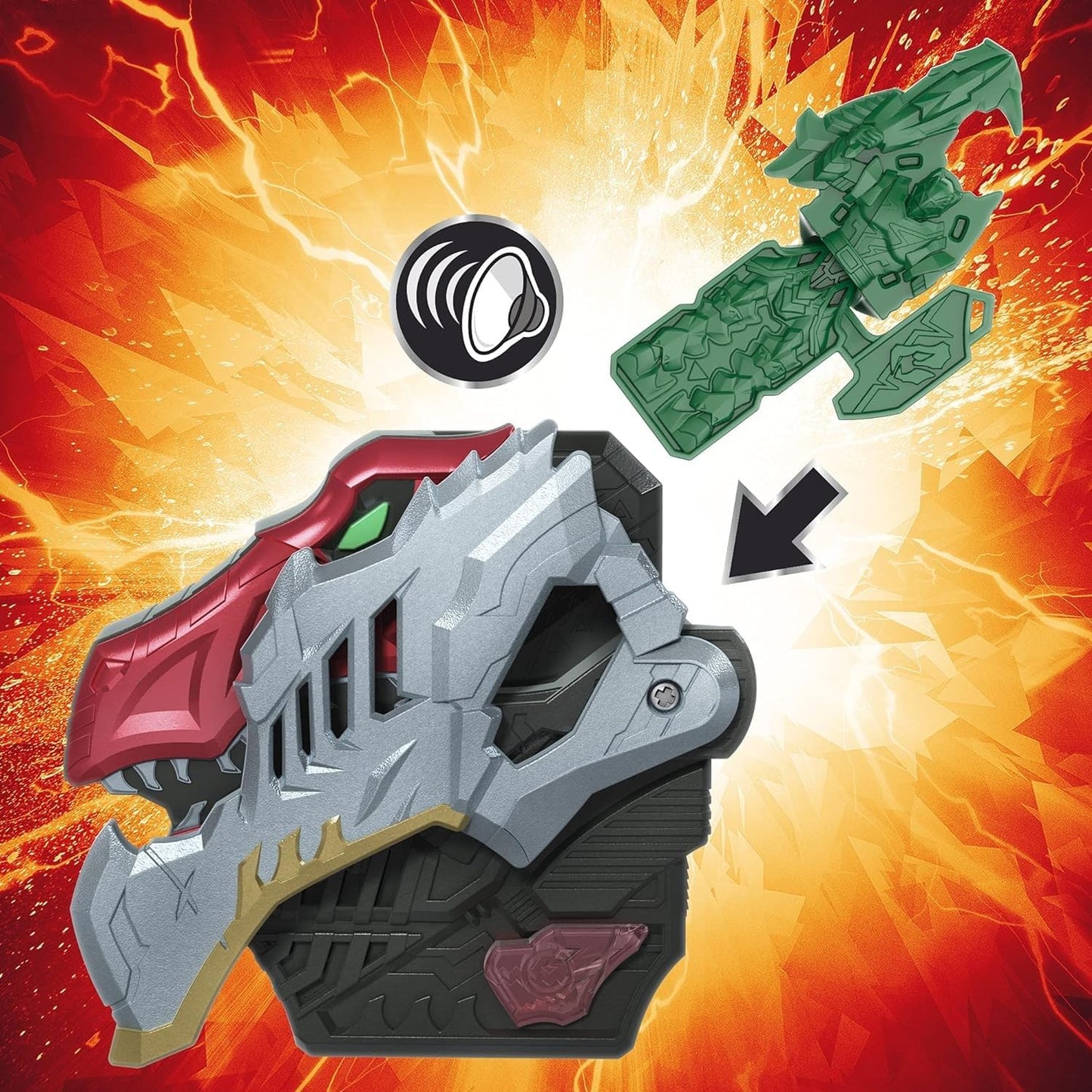Power Rangers Dino Fury Pink Ankylo Hammer Zord & Green Tiger Claw Zord – Zord Link Build System