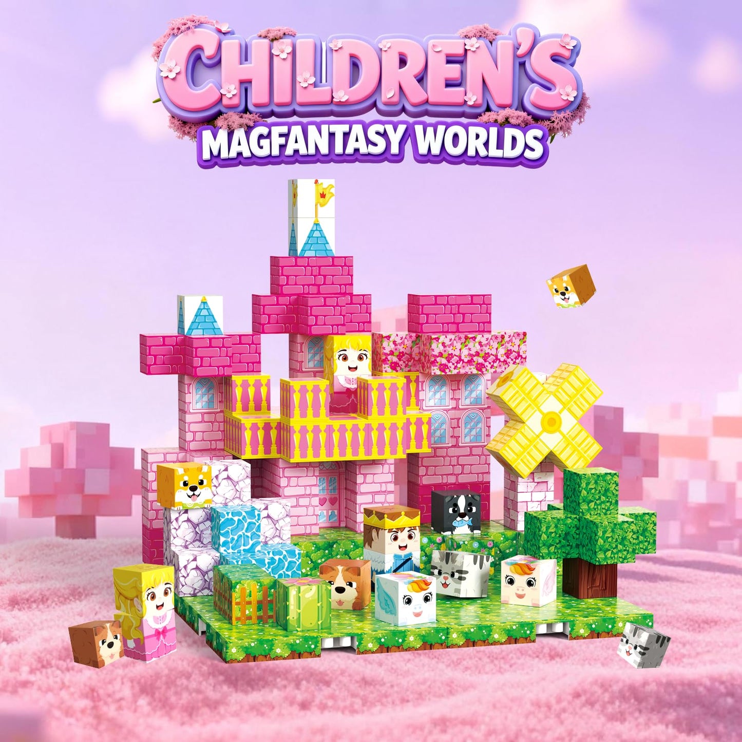 Powerful Xishan 150-Pcs Magnetic Blocks – Princess Castle STEM Toys for Kids 3+ | Gift Idea