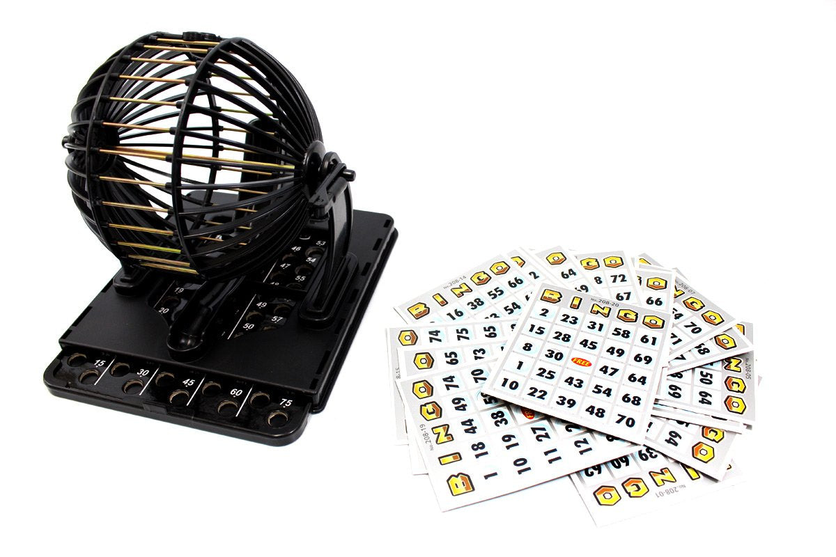 PowerTRC Bingo Machine Cage Set - Classic Cage with Balls & Tray