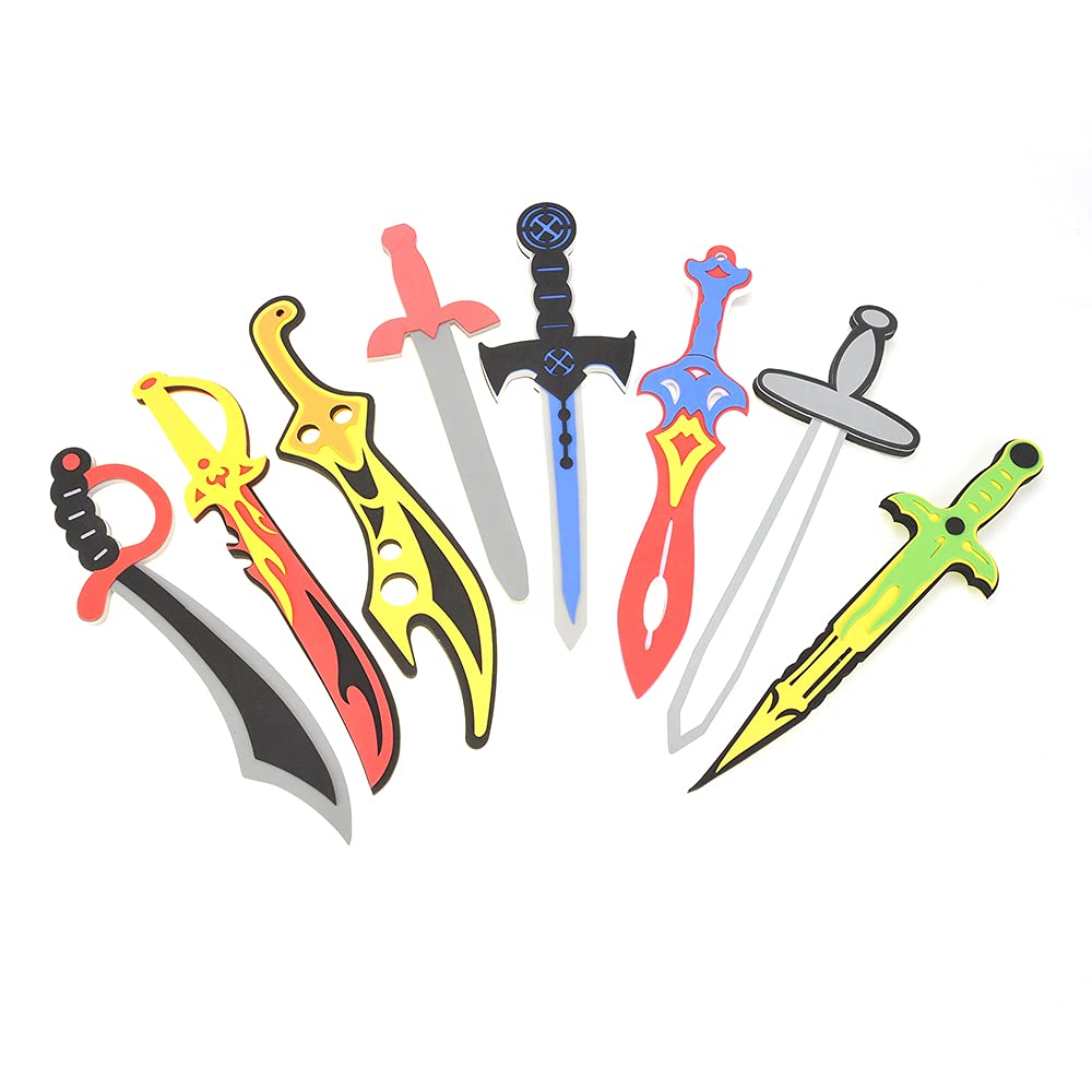 PowerTRC Foam Sword & Shield Playset – 12-Piece Ninja Warrior Viking Role Play for Kids