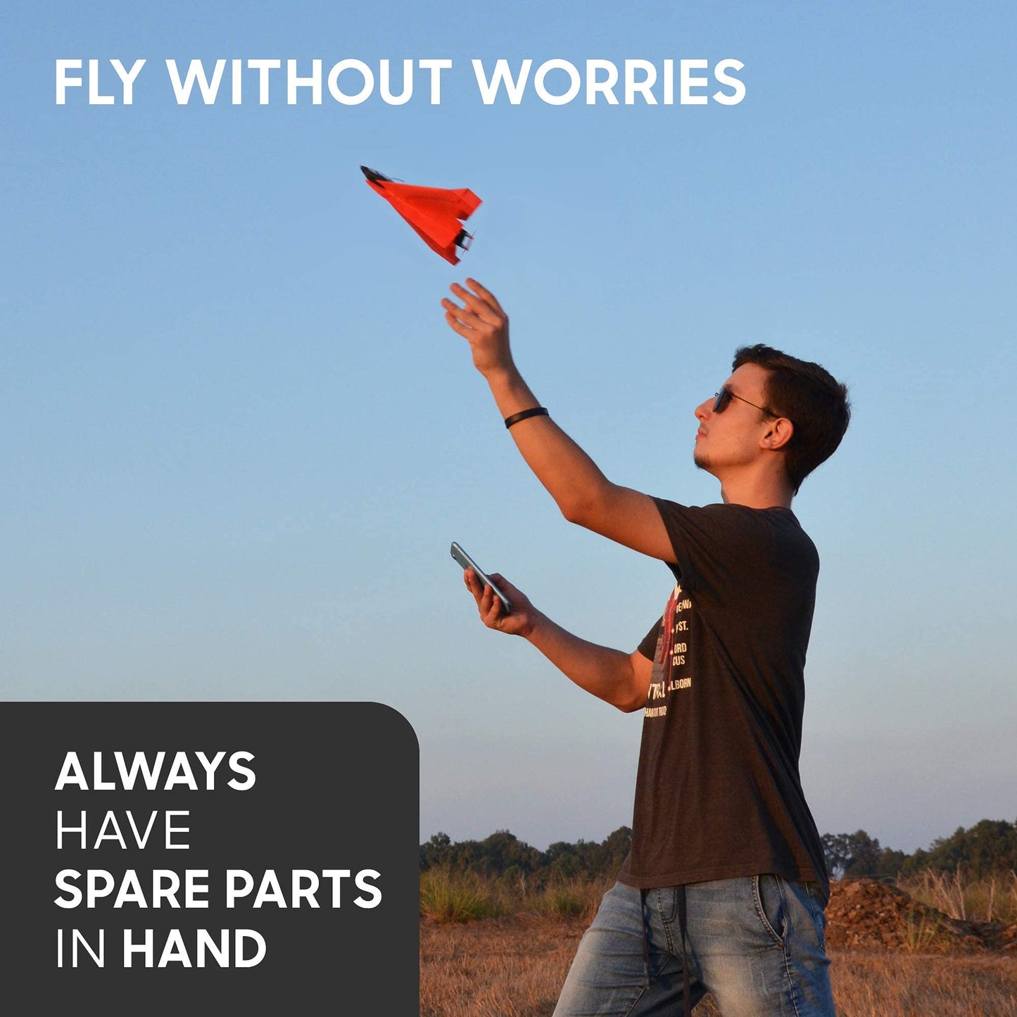 POWERUP Spare Parts Kit 4.0 — Extra Parts for The 4.0 Flying Smartphone-Powered Paper Plane Kit